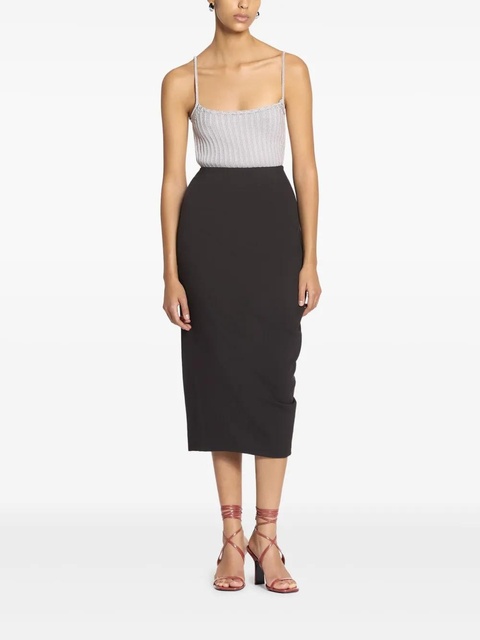 Lanvin ribbed knit top - Grey - zdjęcie produktu nr 2