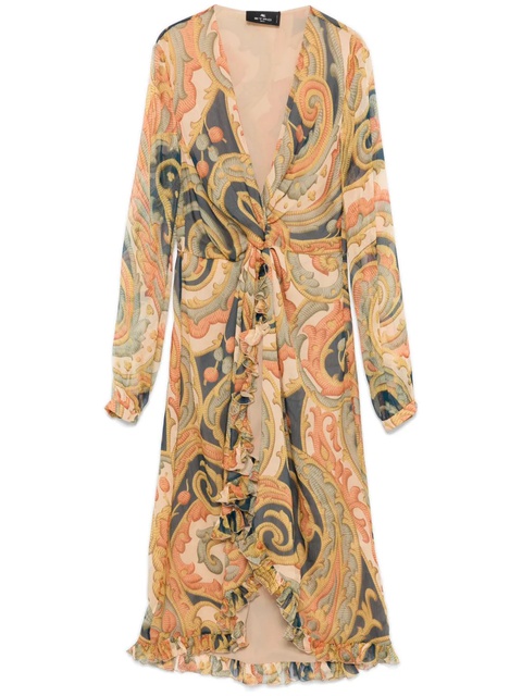 ETRO paisley-print midi dress - Neutrals - zdjęcie produktu nr 1
