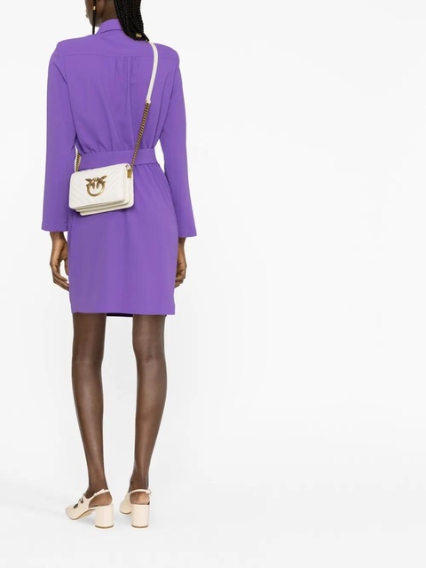 PINKO Love Birds-buckle crossbody bag - White - zdjęcie produktu nr 1