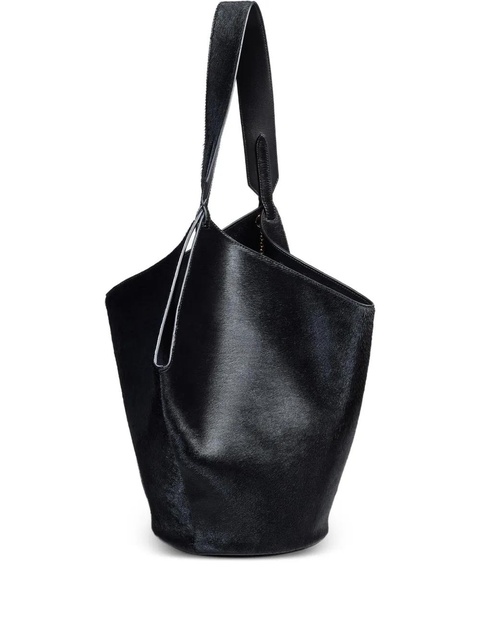 KHAITE chain-detail leather tote bag - Black - zdjęcie produktu nr 1