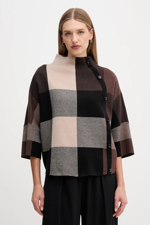 Joseph Ribkoff sweter damski kolor brązowy z półgolfem 254976 - zdjęcie produktu nr 1