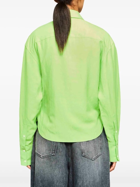 JW Anderson draped twisted shirt - Green - zdjęcie produktu nr 2