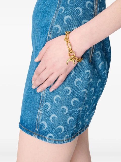 Marine Serre Moon Laser sleeveless mini dress - Blue - zdjęcie produktu nr 2