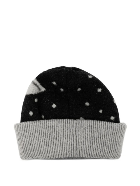 LOEWE logo knitted beanies - Black - zdjęcie produktu nr 2