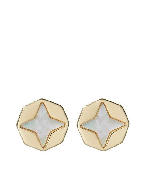 Tory Burch Mother of Pearl stud earrings - Gold - zdjęcie produktu nr 1