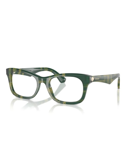 Burberry Eyewear checked square-frame glasses - Green - zdjęcie produktu nr 2