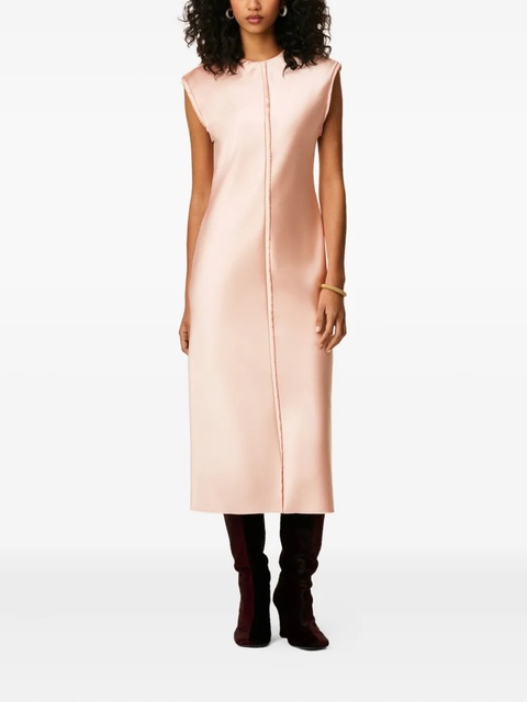 AMI Paris raw-edge satin dress - Pink - zdjęcie produktu nr 2