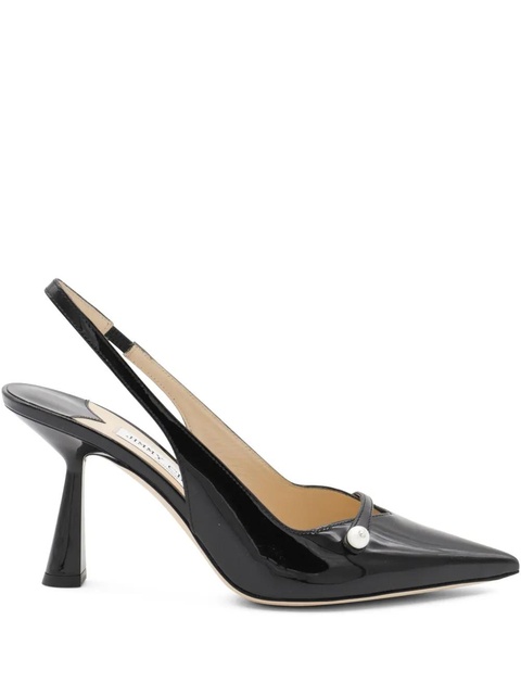 Jimmy Choo 85MM slingback pearl pumps - Black - zdjęcie produktu nr 1