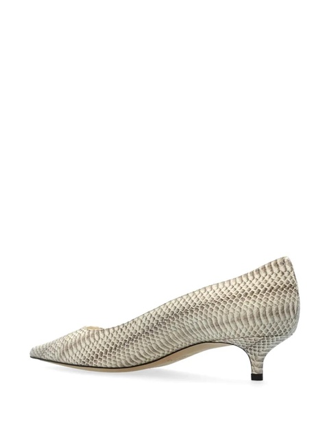 Jimmy Choo 40mm Amelia snakeskin pointed-toe pumps - Neutrals - zdjęcie produktu nr 2