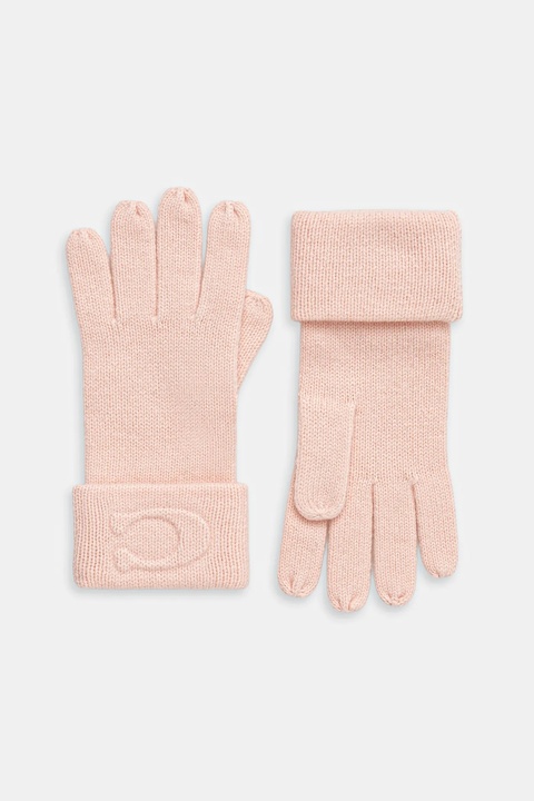 Coach rękawiczki z dodatkiem wełny damskie kolor pomarańczowy 29CCM98 - zdjęcie produktu nr 1