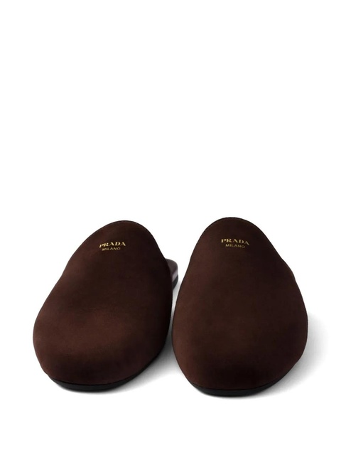 Prada suede slippers - Brown - zdjęcie produktu nr 2