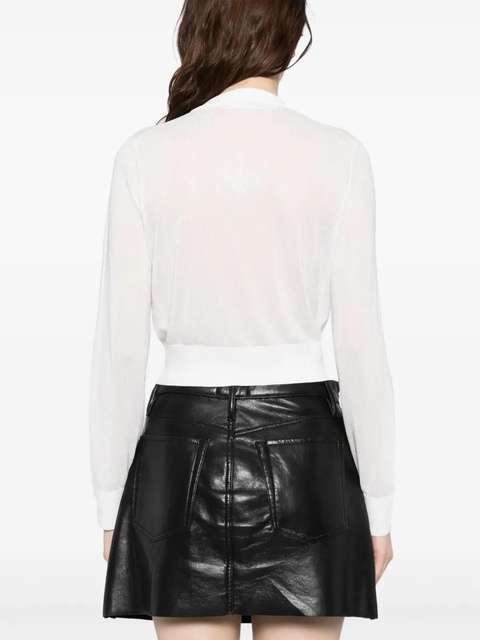 Alexander Wang crystal-embellished cropped top - White - zdjęcie produktu nr 2