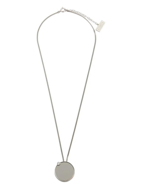 MM6 Maison Margiela mirror-pendant necklace - Silver - zdjęcie produktu nr 2