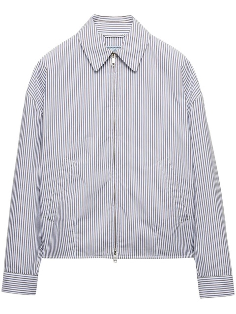 Prada striped poplin blouson jacket - White - zdjęcie produktu nr 1