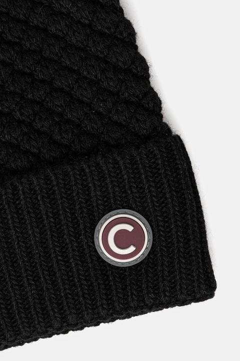 Colmar czapka z domieszką wełny kolor czarny z grubej dzianiny 4854E.3XS - zdjęcie produktu nr 1