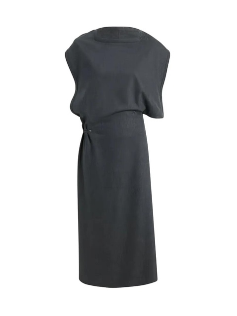 KHAITE Iris draped dress - Grey - zdjęcie produktu nr 2