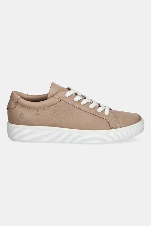 Ecco sneakersy skórzane Soft damskie kolor brązowy 219203-01084 - zdjęcie produktu nr 2