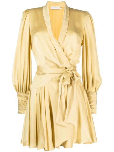 ZIMMERMANN silk wrap minidress - Yellow - zdjęcie produktu nr 1