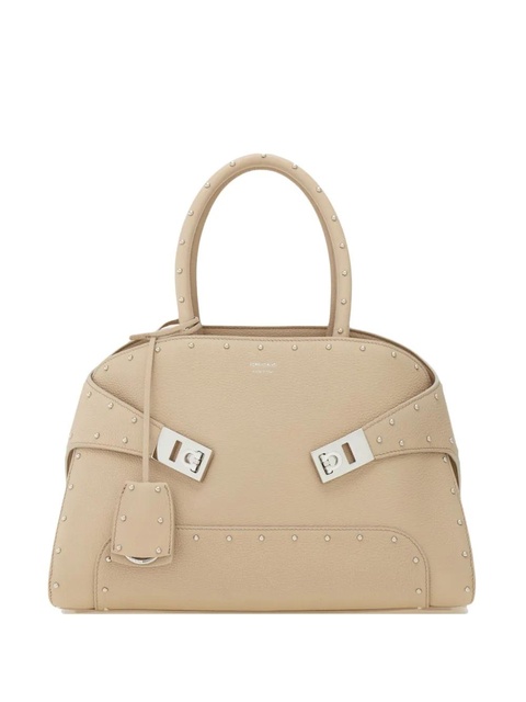 Ferragamo stud-embellished structured tote bag - Neutrals - zdjęcie produktu nr 1