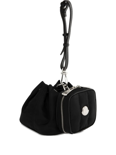 Moncler double-pouch logo-patch tote bag - Black - zdjęcie produktu nr 1