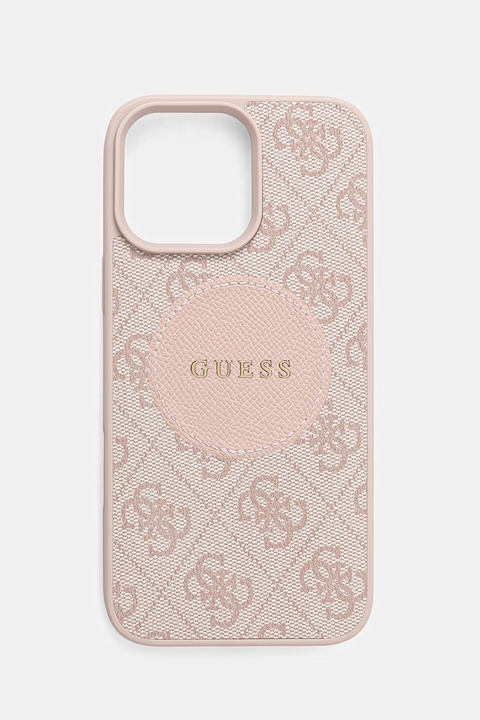 Guess etui na telefon iPhone 16 Pro Max kolor różowy GUHMP16XP4PGRSGP - zdjęcie produktu nr 1
