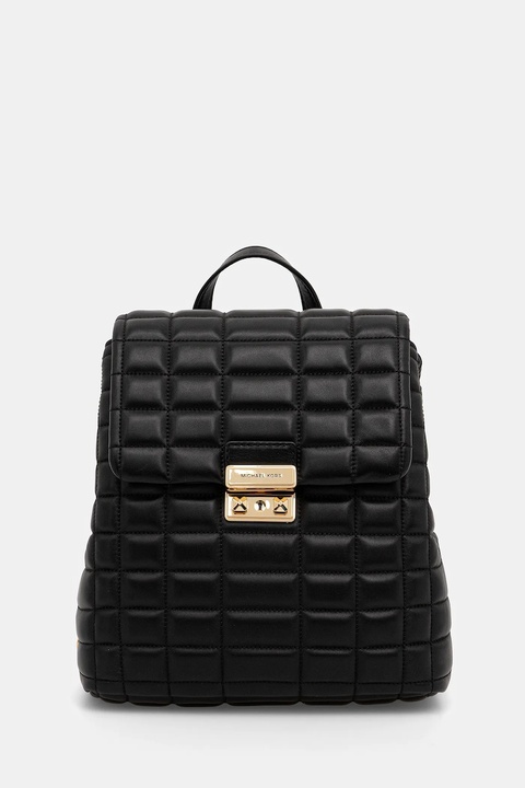 MICHAEL Michael Kors plecak skórzany damski kolor czarny mały gładki 30F5G2RB1L - zdjęcie produktu nr 1