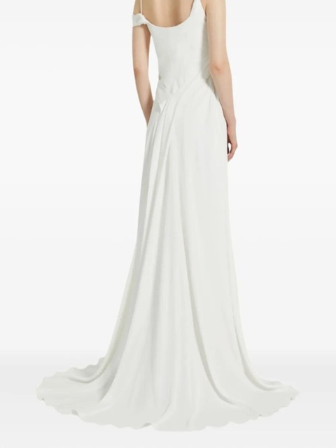 Max Mara Ghiglia draped maxi dress - White - zdjęcie produktu nr 2