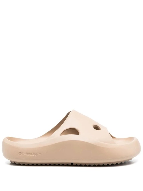 Off-White Meteor rubber pool slides - Neutrals - zdjęcie produktu nr 1