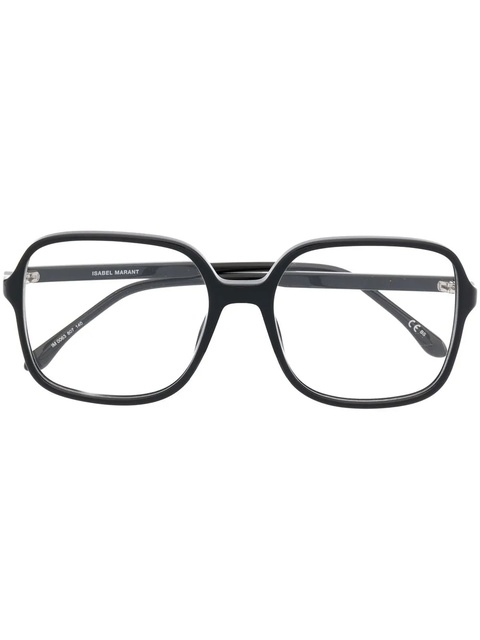 Isabel Marant Eyewear logo-print glasses - Black - zdjęcie produktu nr 1