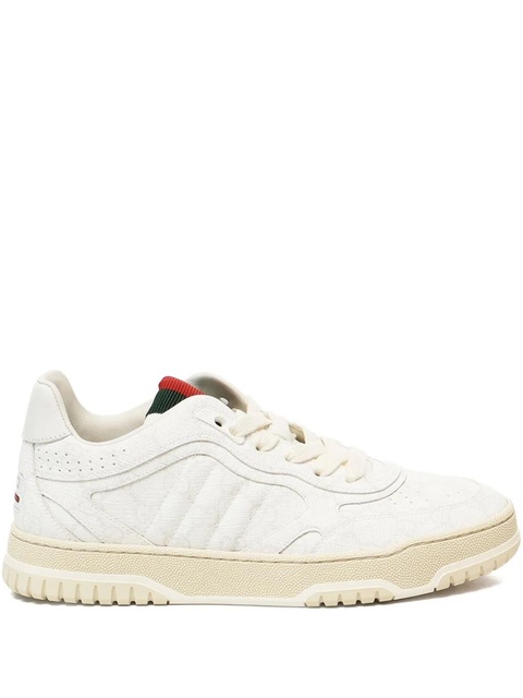 Gucci Re-Web leather sneakers - White - zdjęcie produktu nr 1