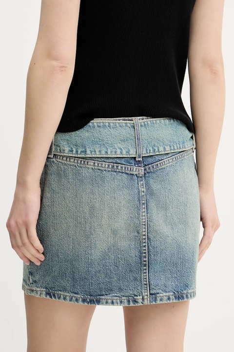 Hugo Blue spódnica jeansowa kolor niebieski mini prosta 50541549 - zdjęcie produktu nr 2