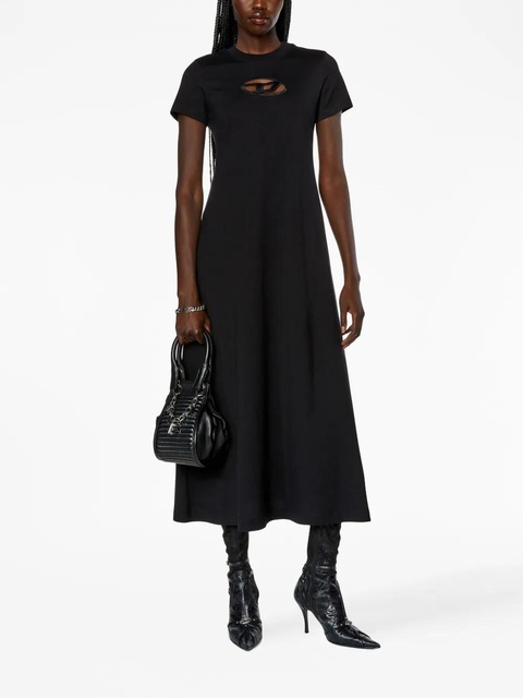 Diesel D-Alin-Od cut-out cotton midi dress - Black - zdjęcie produktu nr 2