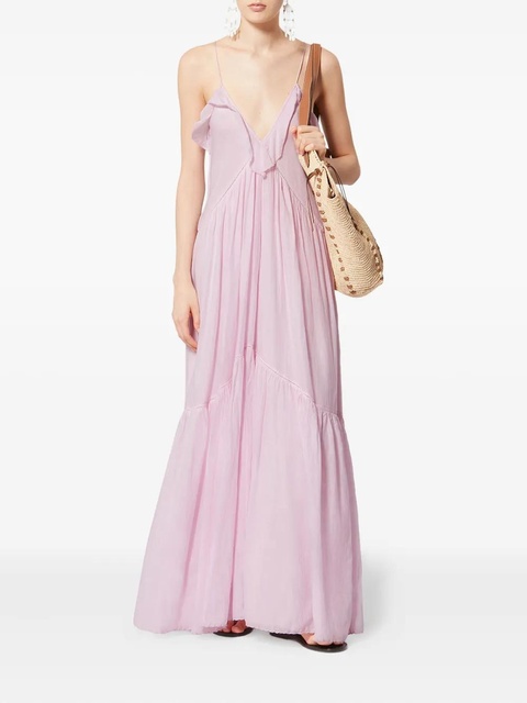 MARANT ÉTOILE Vasma ruffled maxi dress - Pink - zdjęcie produktu nr 2