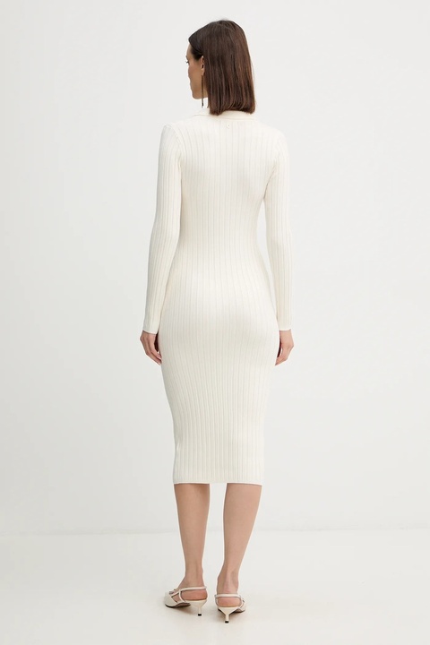 Guess sukienka MIRANDA kolor beżowy mini prosta W5BK60 Z2YJ2 - zdjęcie produktu nr 2