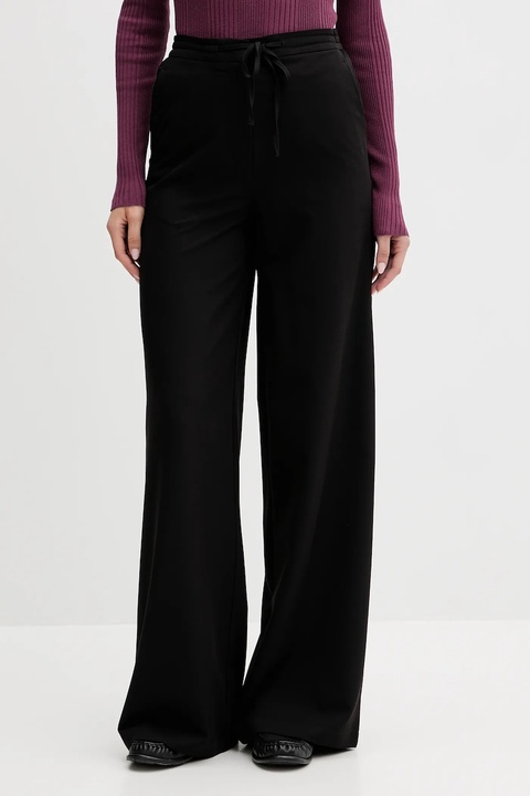 Colmar spodnie damskie kolor czarny szerokie high waist 0606.2ZW - zdjęcie produktu nr 1