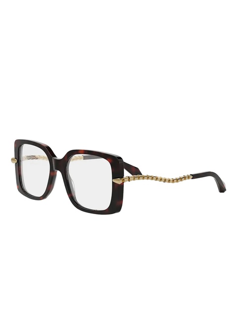 Bvlgari square-frame arm-detailed glasses - Brown - zdjęcie produktu nr 1