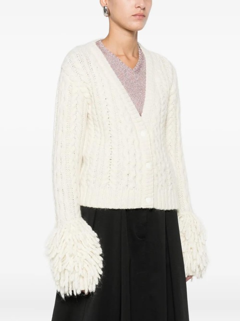 Moncler alpaca wool-blend cardigan - White - zdjęcie produktu nr 2
