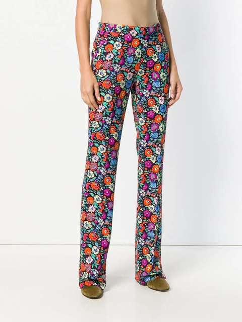 ETRO floral print trousers - Black - zdjęcie produktu nr 2