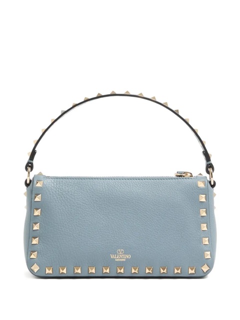 Valentino Garavani small Rockstud grained shoulder bag - Blue - zdjęcie produktu nr 1