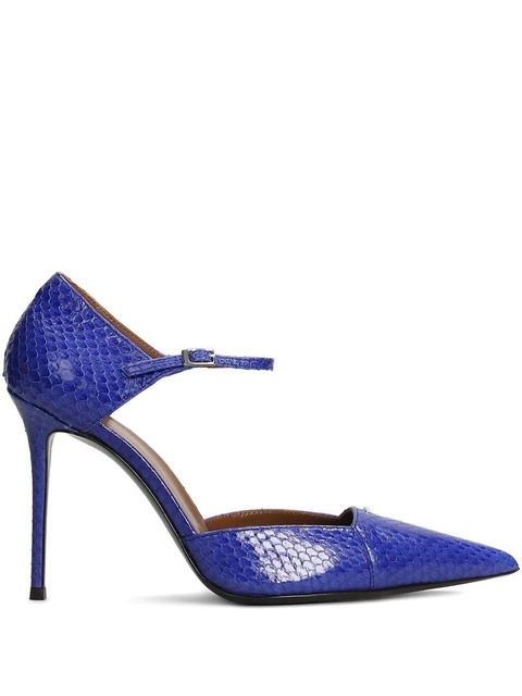 Giuseppe Zanotti 105mm Raquel D'orsay ankle-strap pumps - Blue - zdjęcie produktu nr 1