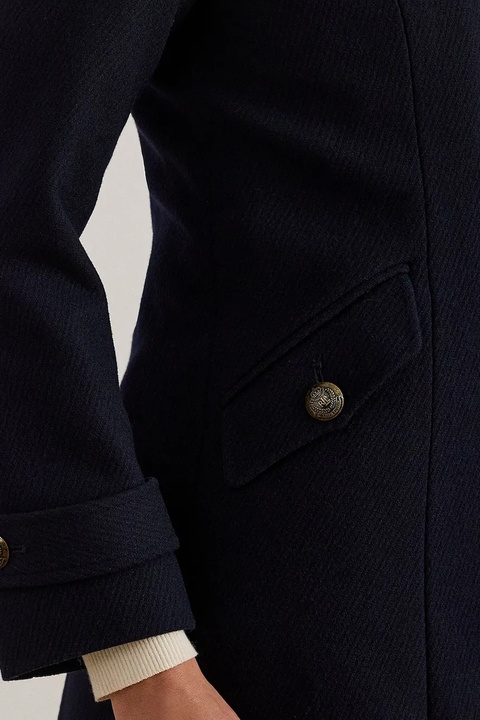 Lauren Ralph Lauren płaszcz z dodatkiem wełny kolor granatowy 297P04150 - zdjęcie produktu nr 2