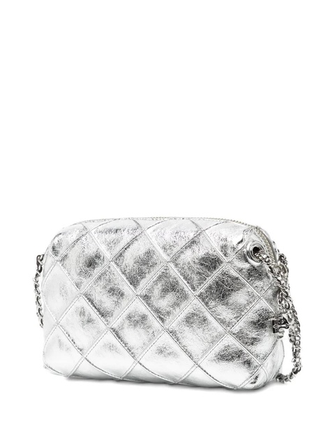 Tory Burch fleming metallic soft crossbody bag - Silver - zdjęcie produktu nr 2