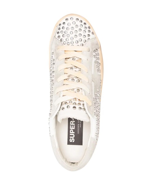 Golden Goose Super Star crystal-embellished sneakers - Neutrals - zdjęcie produktu nr 1