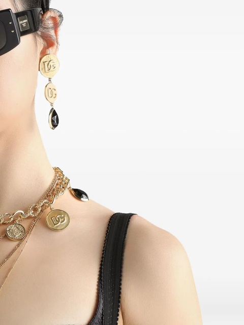 Dolce & Gabbana DG drop earrings - Gold - zdjęcie produktu nr 2