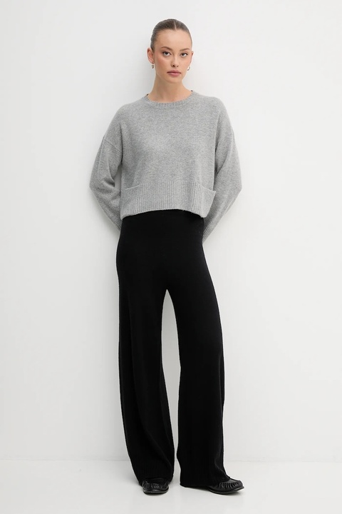 United Colors of Benetton sweter z dodatkiem wełny damski kolor szary lekki 126WD10E4 - zdjęcie produktu nr 2