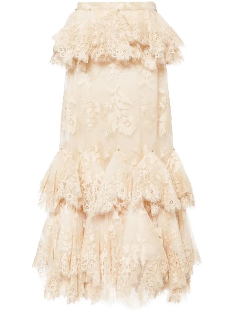 ZIMMERMANN eden lace handkerchief skirt - Neutrals - zdjęcie produktu nr 1