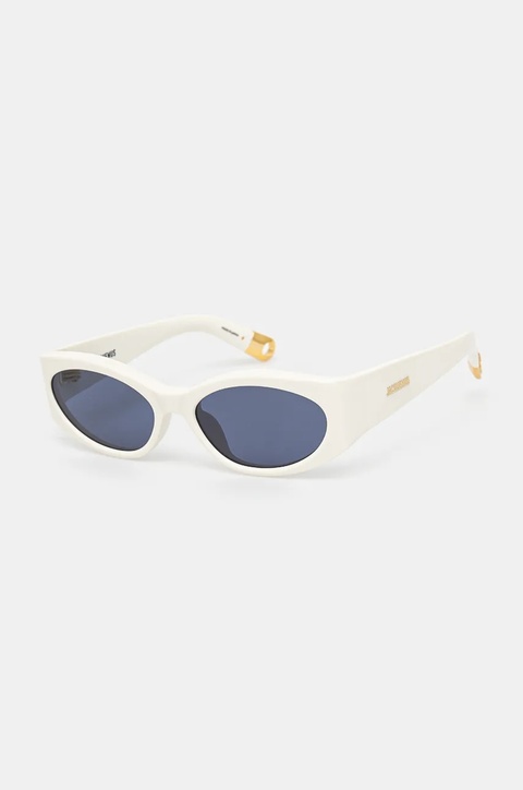 Jacquemus okulary przeciwsłoneczne OVALO kolor biały JAC4C7SUN - zdjęcie produktu nr 1