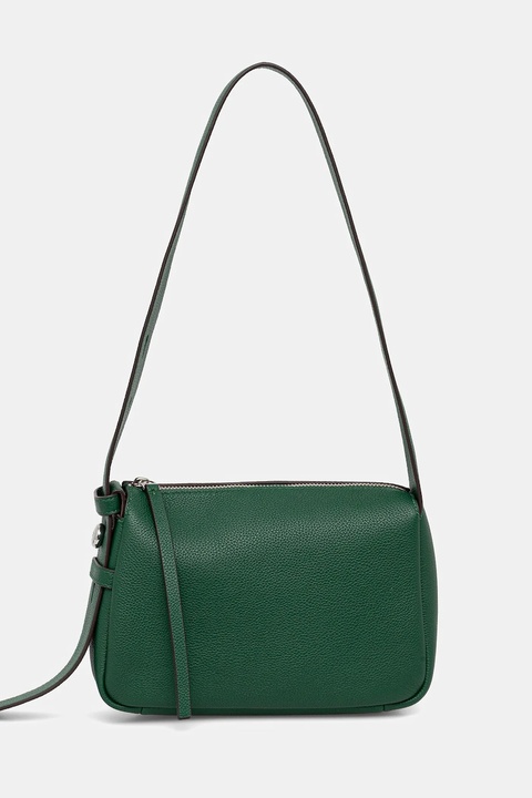 Tory Burch torebka skórzana Romy Small Shoulder kolor zielony 176674.302 - zdjęcie produktu nr 1