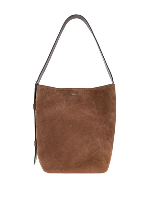 Max Mara Archeti suede shoulder bag - Brown - zdjęcie produktu nr 1