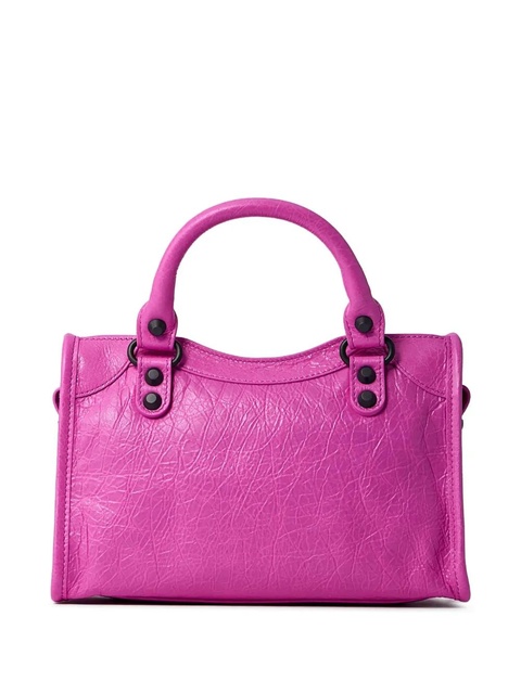 Balenciaga Le City leather stud-embellished tote bag - Pink - zdjęcie produktu nr 2